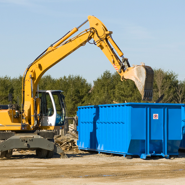 what are the rental fees for a residential dumpster in Goehner